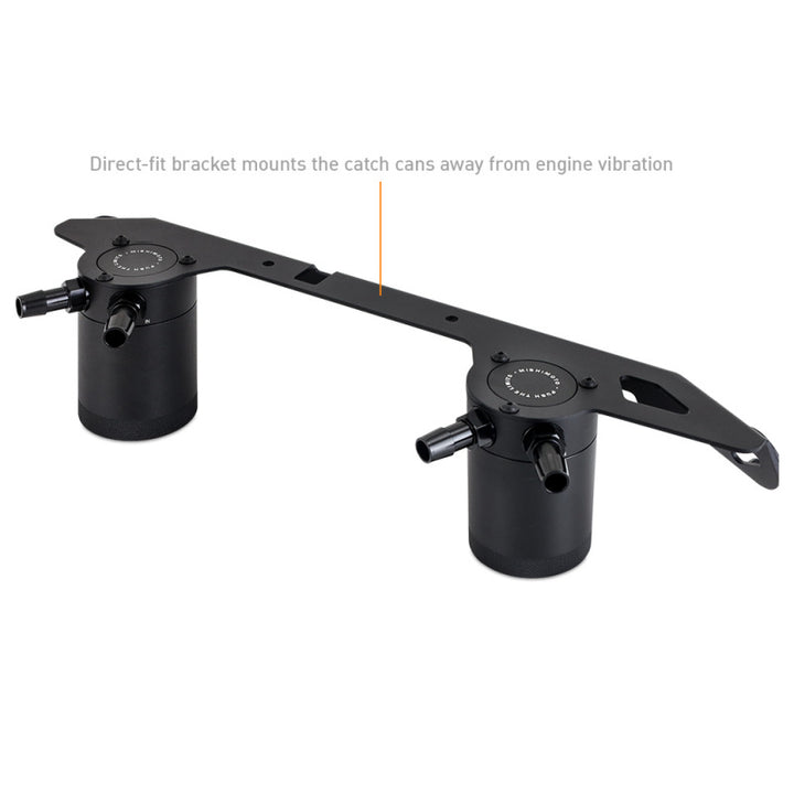Mishimoto 2023+ Ford Bronco 2.7L Baffled Oil Catch Can System - Bull Strap