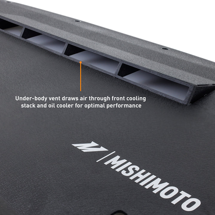 Mishimoto 2023+ Nissan Z Skid Plate Engine - Wrinkle Black - Bull Strap