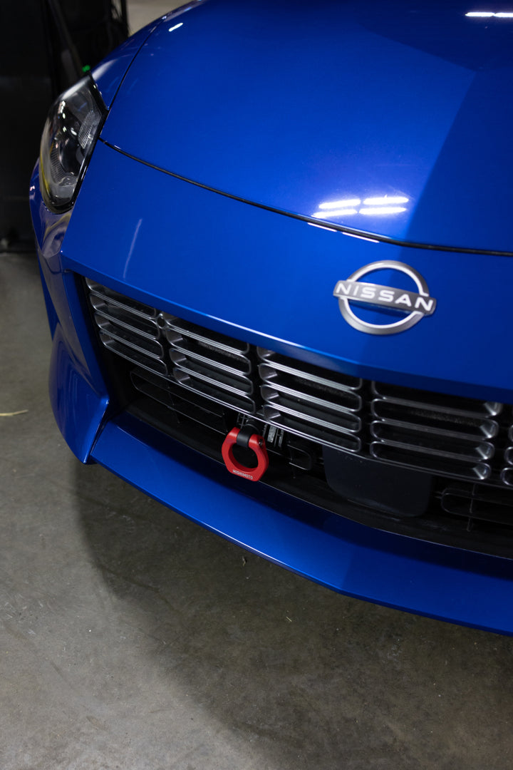 Mishimoto 2023+ Nissan Z Tow Hook (Front) Red - Bull Strap