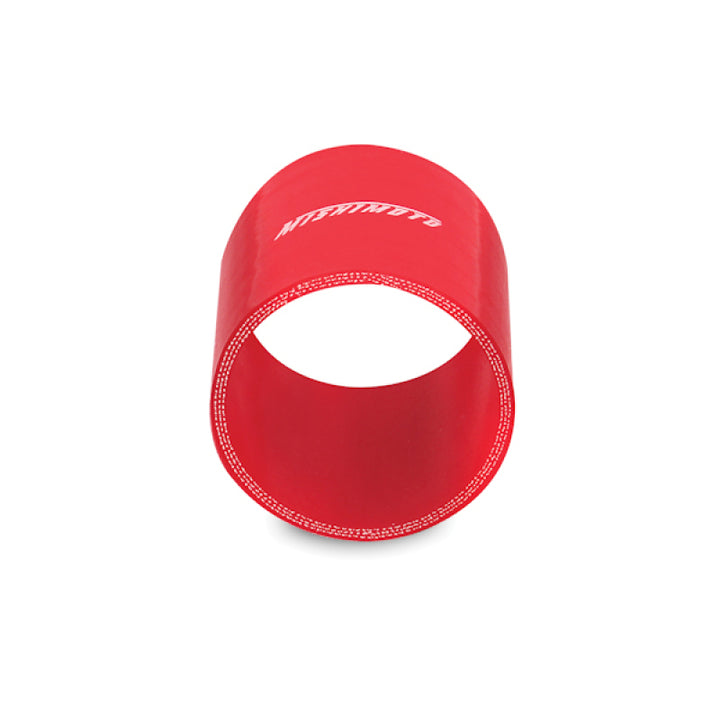 Mishimoto 3.0 Inch Red Straight Coupler - Bull Strap