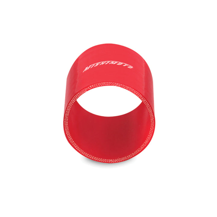 Mishimoto 3.0 Inch Red Straight Coupler - Bull Strap