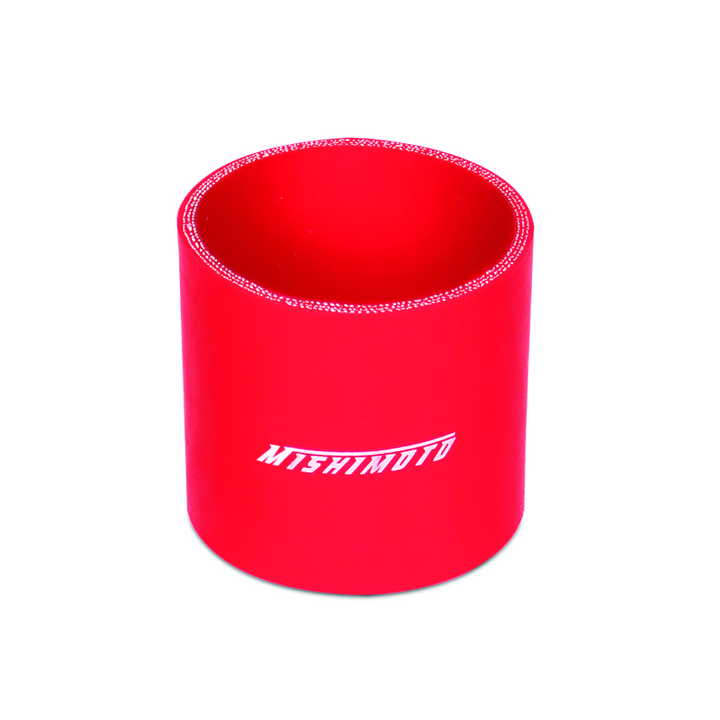 Mishimoto 3.0 Inch Red Straight Coupler - Bull Strap