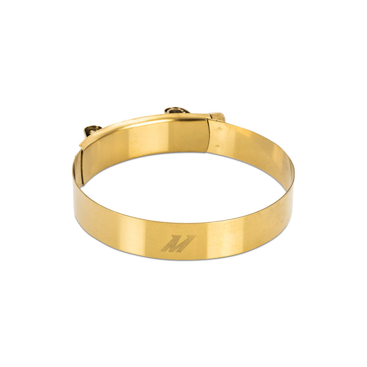 Mishimoto 3 Inch Stainless Steel T-Bolt Clamps - Gold - Bull Strap