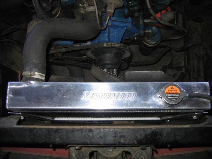 Mishimoto 64-66 Ford Mustang w/ 289 V8 Manual Aluminum Radiator - Bull Strap
