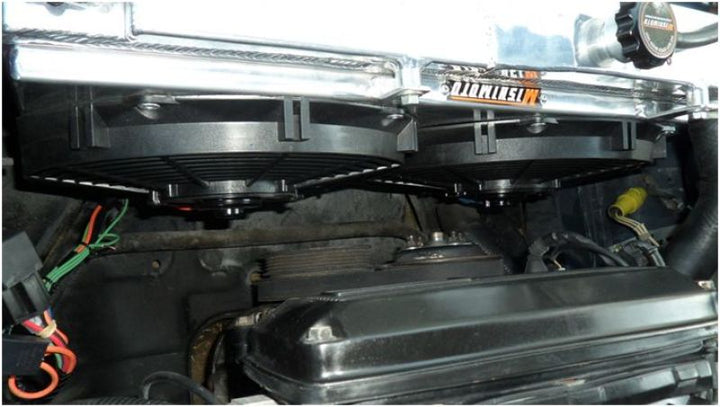 Mishimoto 83-87 Toyota Corolla Aluminum Fan Shroud Kit - Bull Strap