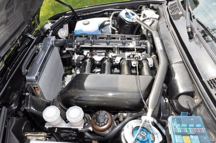 Mishimoto 87-91 BMW E30 M3 Manual Aluminum Radiator - Bull Strap
