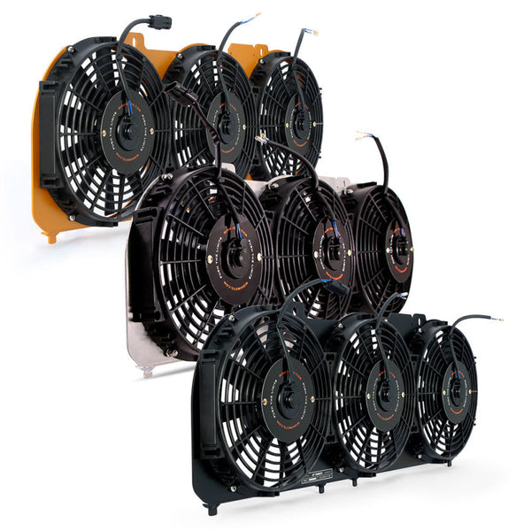 Mishimoto 89-01 Jeep Cherokee XJ 4.0L Performance Aluminum Fan Shroud w/ Controller - Bull Strap