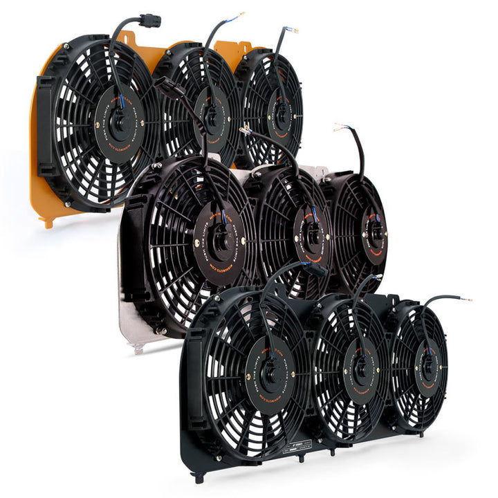 Mishimoto 89-01 Jeep Cherokee XJ 4.0L Performance Aluminum Fan Shroud w/ Controller - Bull Strap