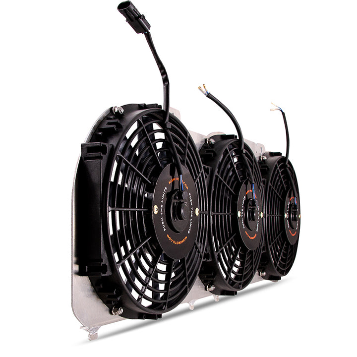 Mishimoto 89-01 Jeep Cherokee XJ 4.0L Performance Aluminum Fan Shroud w/o Controller - Bull Strap