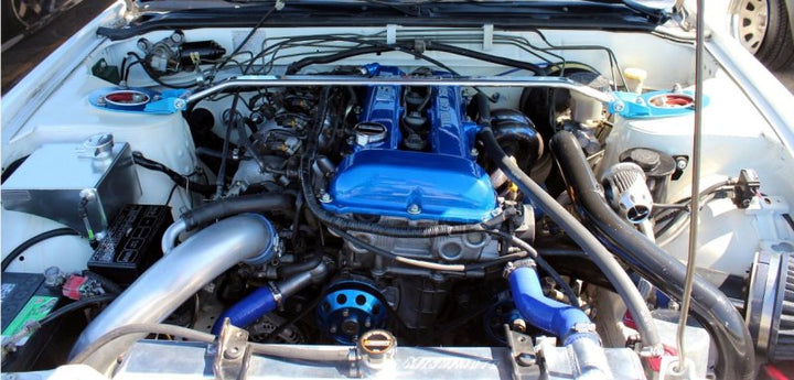 Mishimoto 89-94 Nissan 240sx S13 SR20DET Aluminum Radiator (MMRAD-S13-90SR) - Bull Strap