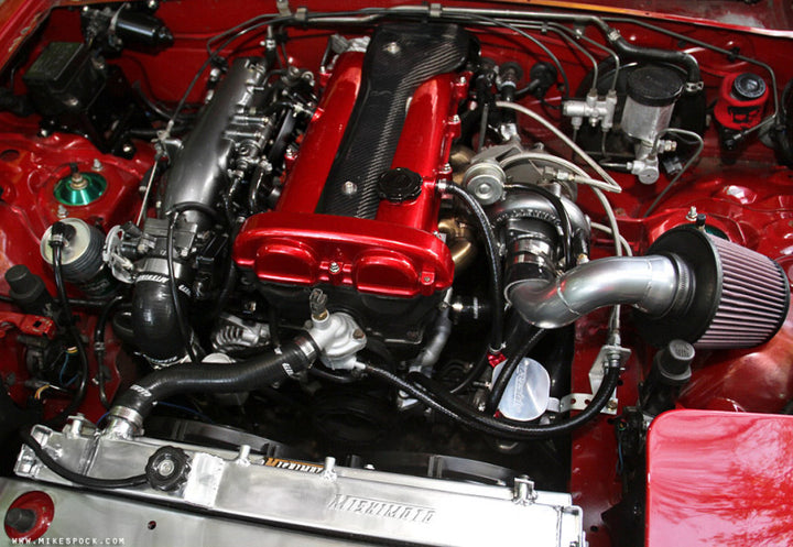 Mishimoto 90-97 Mazda Miata 3 Row Manual X-LINE (Thicker Core) Aluminum Radiator - Bull Strap