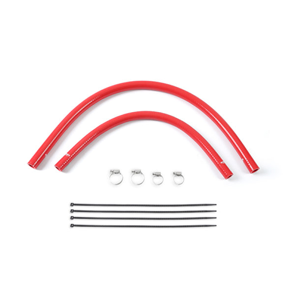 Mishimoto 91-01 Jeep Cherokee XJ 4.0L Silicone Heater Hose Kit - Red - Bull Strap