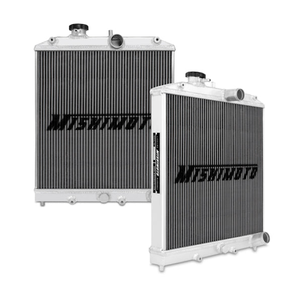 Mishimoto 92-00 Honda Civic / 93-97 Del Sol Manual X-LINE (Thicker Core) Aluminum Radiator - Bull Strap