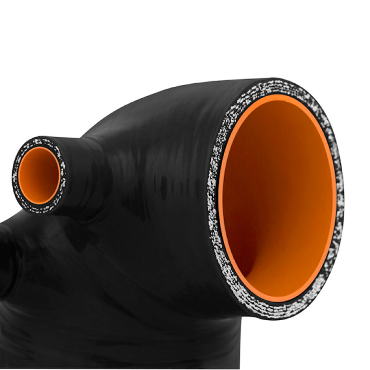 Mishimoto 92-99 BMW E36 (325/328/M3) w/ 3.5in HFM Black Silicone Intake Boot - Bull Strap