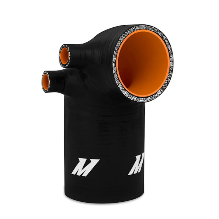 Mishimoto 92-99 BMW E36 (325/328/M3) w/ 3.5in HFM Black Silicone Intake Boot - Bull Strap