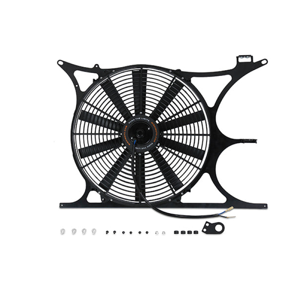 Mishimoto 92-99 BMW E36 Performance Alum. Fan Shroud Kit w/Elec. Fan Controller (NPT & Probe Incl.) - Bull Strap