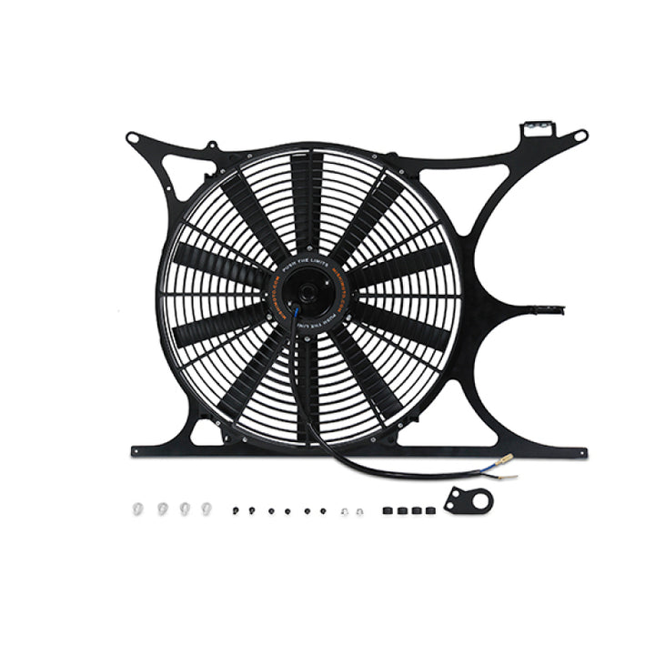 Mishimoto 92-99 BMW E36 Performance Alum. Fan Shroud Kit w/Elec. Fan Controller (NPT & Probe Incl.) - Bull Strap