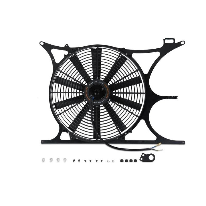 Mishimoto 92-99 BMW E36 Performance Alum. Fan Shroud Kit w/Elec. Fan Controller (NPT & Probe Incl.) - Bull Strap