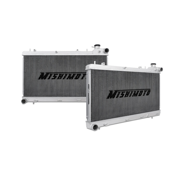 Mishimoto 93-98 Subaru Impreza GC8 2.2L Manual Aluminum Radiator - Bull Strap
