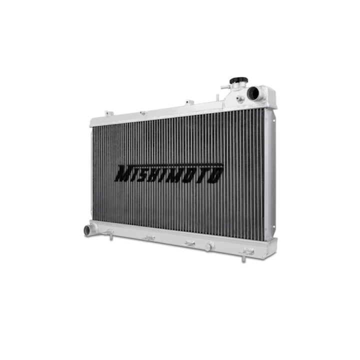Mishimoto 93-98 Subaru Impreza GC8 2.2L Manual Aluminum Radiator - Bull Strap