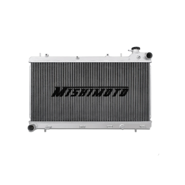 Mishimoto 93-98 Subaru Impreza GC8 2.2L Manual Aluminum Radiator - Bull Strap