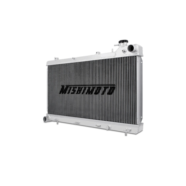 Mishimoto 93-98 Subaru Impreza GC8 2.2L Manual Aluminum Radiator - Bull Strap