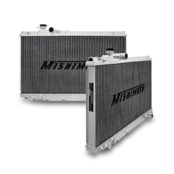 Mishimoto 93-98 Toyota Supra 3 Row Turbo Manual X-LINE (Thicker Core) Aluminum Radiator - Bull Strap