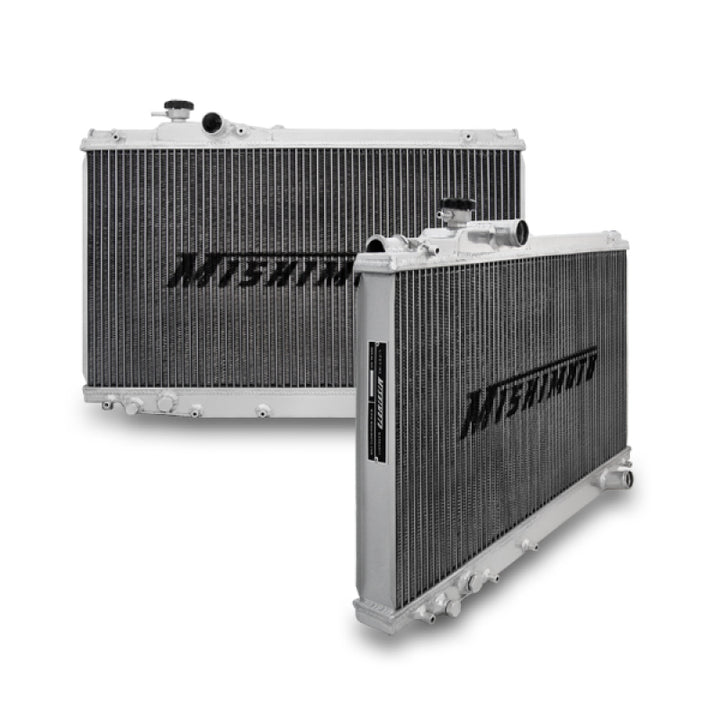Mishimoto 93-98 Toyota Supra Turbo/Non Turbo Manual Aluminum Radiator - Bull Strap