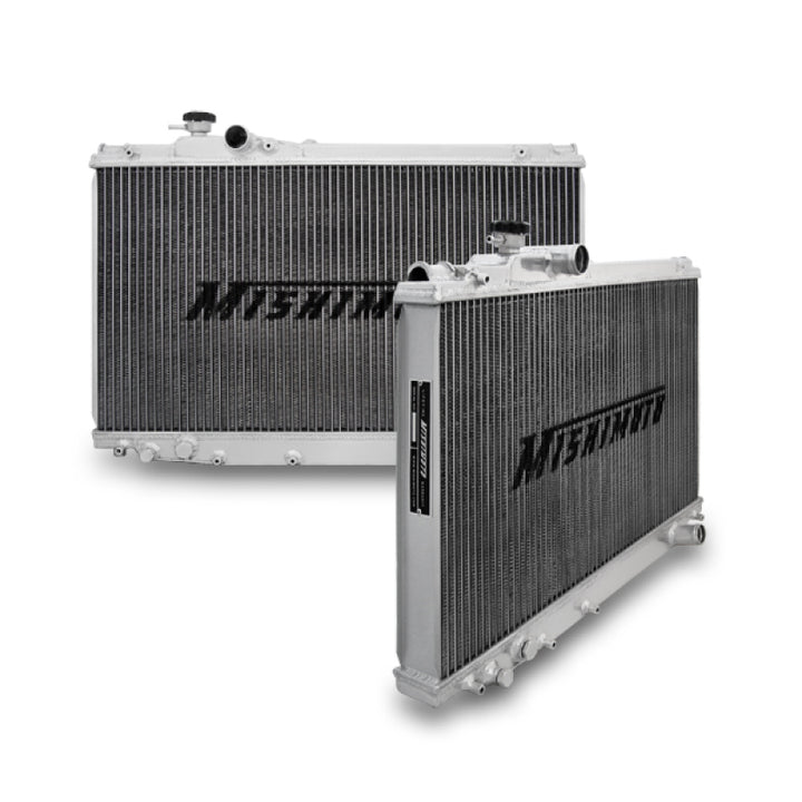 Mishimoto 93-98 Toyota Supra Turbo/Non Turbo Manual Aluminum Radiator - Bull Strap