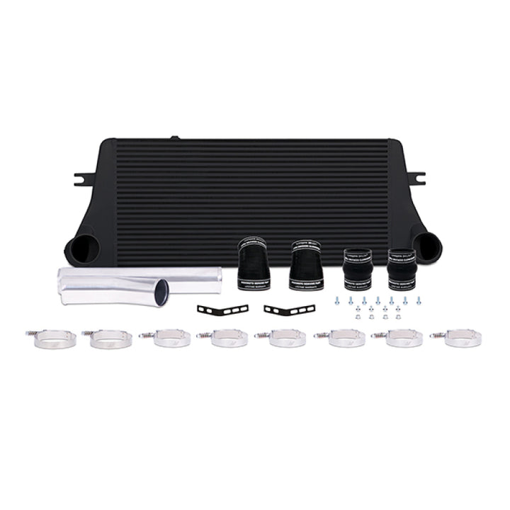 Mishimoto 94-02 Dodge Ram 2500 5.9L Cummins Intercooler Kit w/ Pipes (Black) - Bull Strap