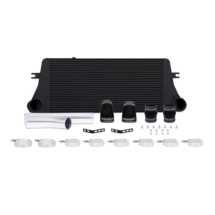 Mishimoto 94-02 Dodge Ram 2500 5.9L Cummins Intercooler Kit w/ Pipes (Black) - Bull Strap