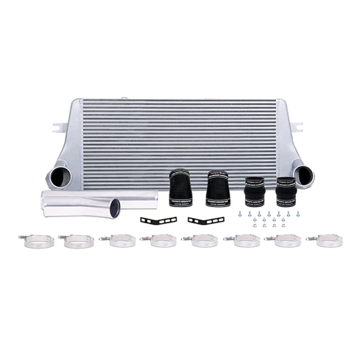 Mishimoto 94-02 Dodge Ram 2500 5.9L Cummins Intercooler Kit w/ Pipes (Silver) - Bull Strap
