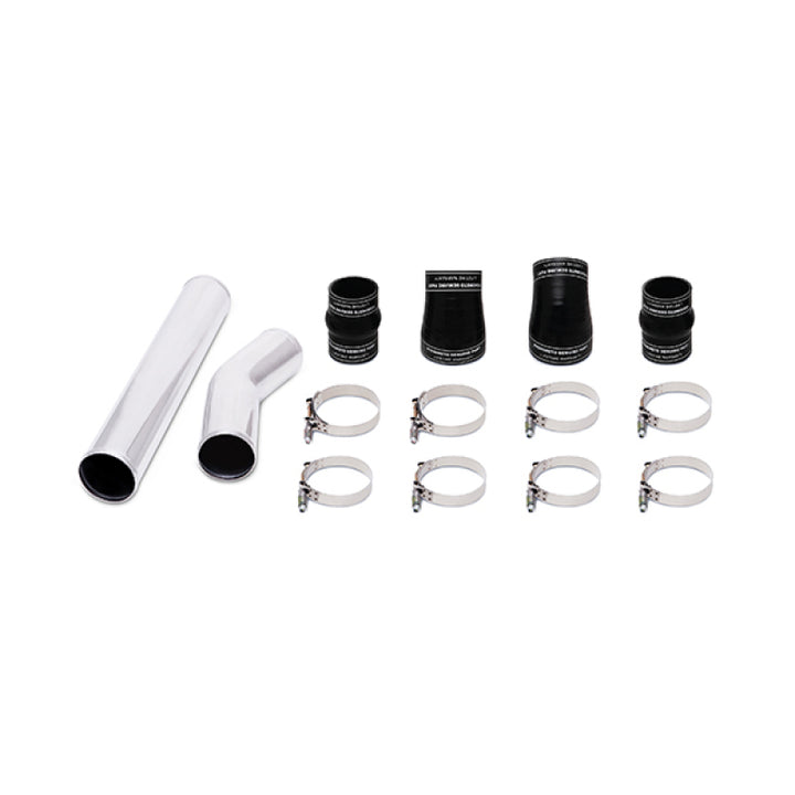 Mishimoto 94-02 Dodge Ram 2500 5.9L Cummins Intercooler Kit w/ Pipes (Silver) - Bull Strap