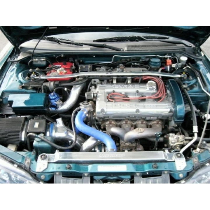 Mishimoto 95-99 Mitsubishi Eclipse Turbo Manual Aluminum Radiator - Bull Strap