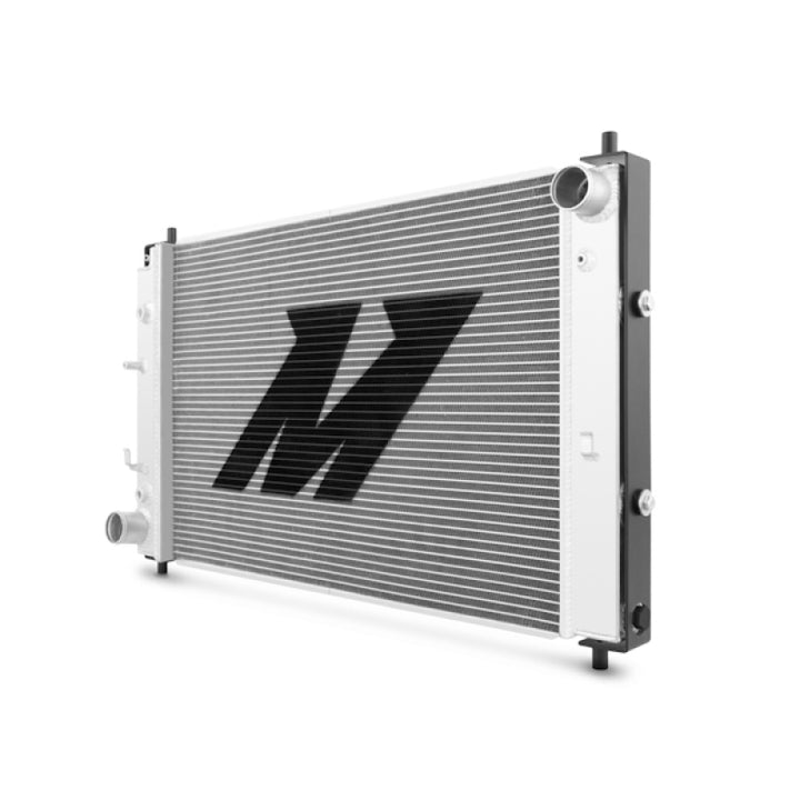 Mishimoto 97-04 Ford Mustang w/ Stabilizer System Automatic Aluminum Radiator - Bull Strap