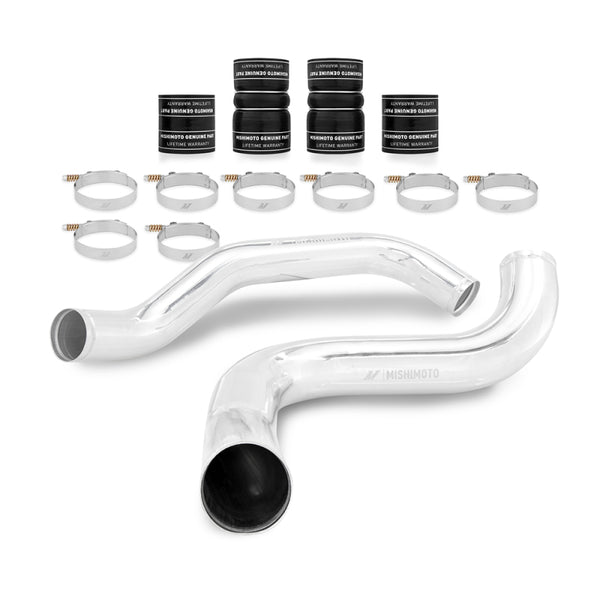 Mishimoto 99-03 Ford 7.3L Powerstroke PSD Intercooler Pipe/Boot Kit - Polished - Bull Strap