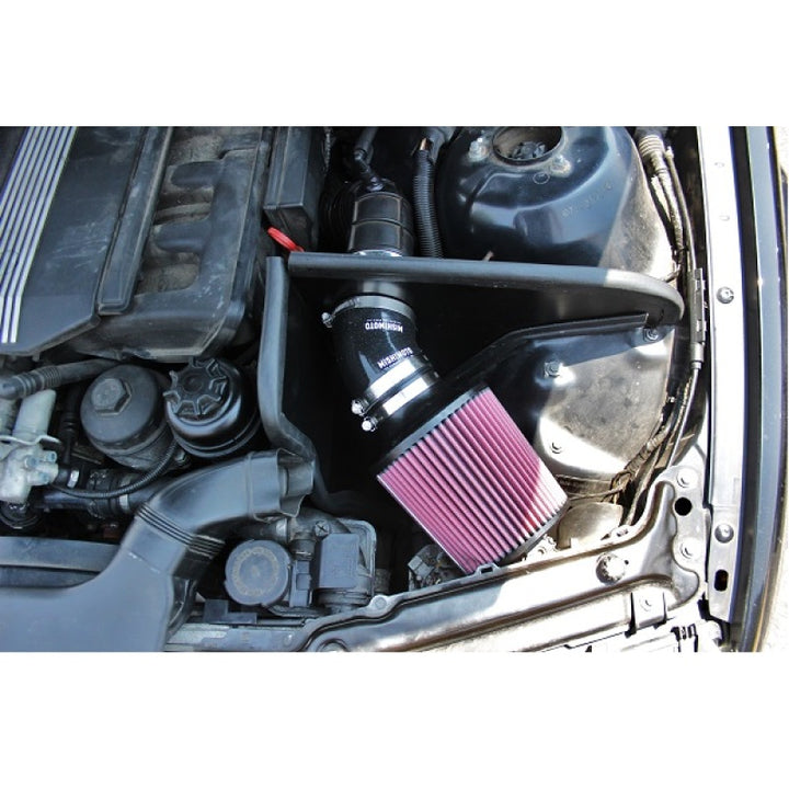 Mishimoto 99-05 BMW E46 323i/325i/328i Performance Cold Air Intake Kit - Black - Bull Strap
