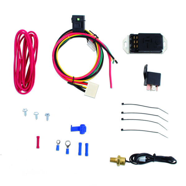 Mishimoto Adjustable Fan Controller Kit - 1/8in NPT Style Temp Sensor - Bull Strap