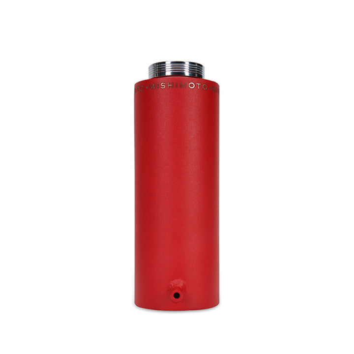 Mishimoto Aluminum Coolant Reservoir Tank - Wrinkle Red - Bull Strap