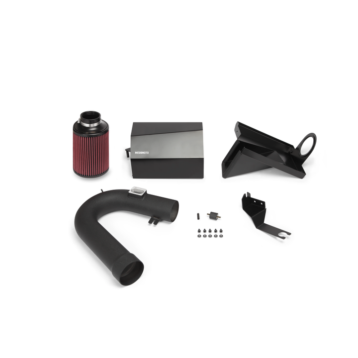 Mishimoto BMW 12-13 320i/328i / 14-15 428i / 15-16 228i Performance Air Intake Kit - Wrinkle Black - Bull Strap