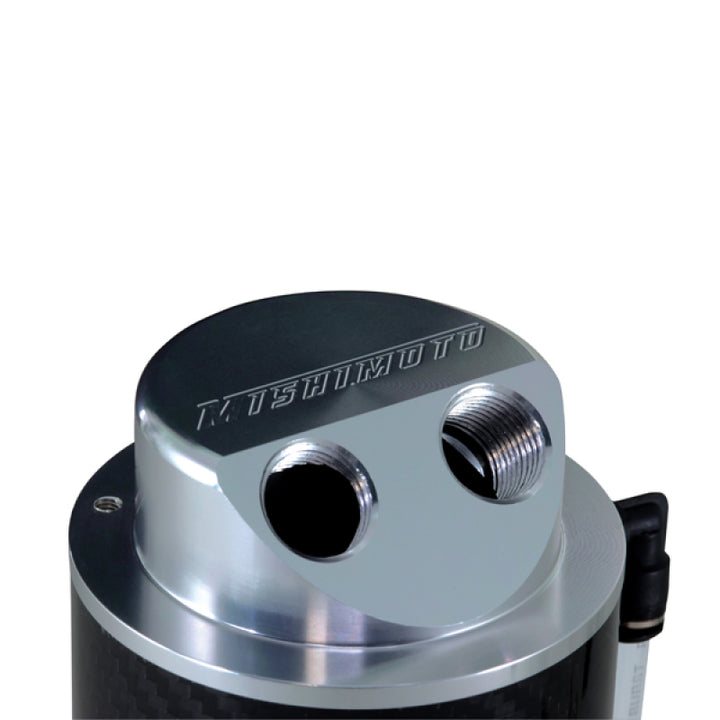 Mishimoto Carbon Fiber Oil Catch Can 10mm Fittings - Bull Strap