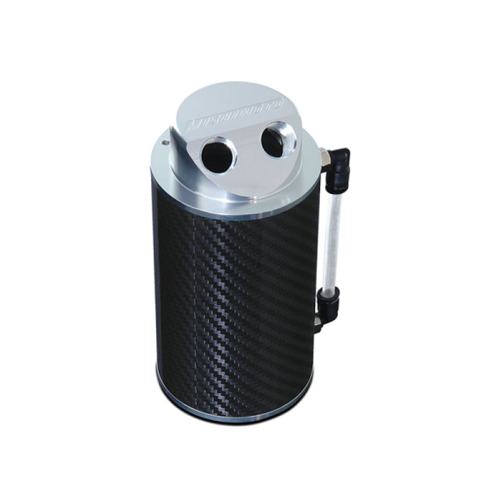 Mishimoto Carbon Fiber Oil Catch Can 10mm Fittings - Bull Strap
