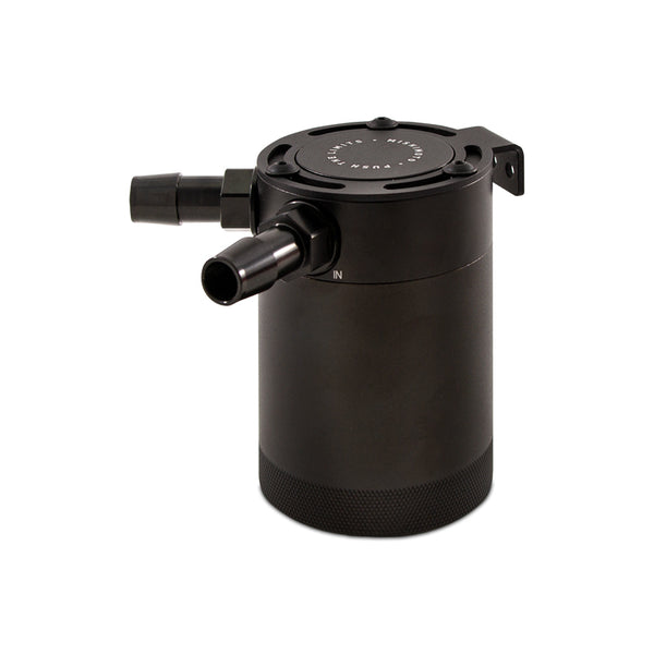 Mishimoto Compact Baffled Oil Catch Can - 2-Port - Bull Strap