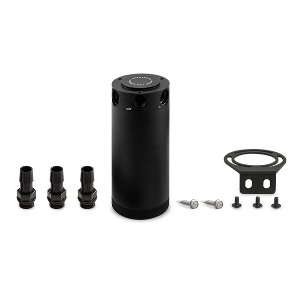 Mishimoto Compact Baffled Oil Catch Can - 3-Port - Bull Strap