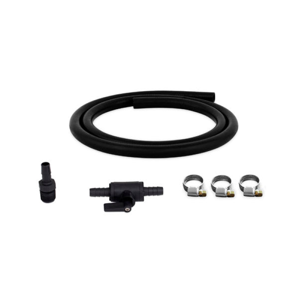 Mishimoto Compact Baffled Oil Catch Can Petcock Drain Kit - Bull Strap