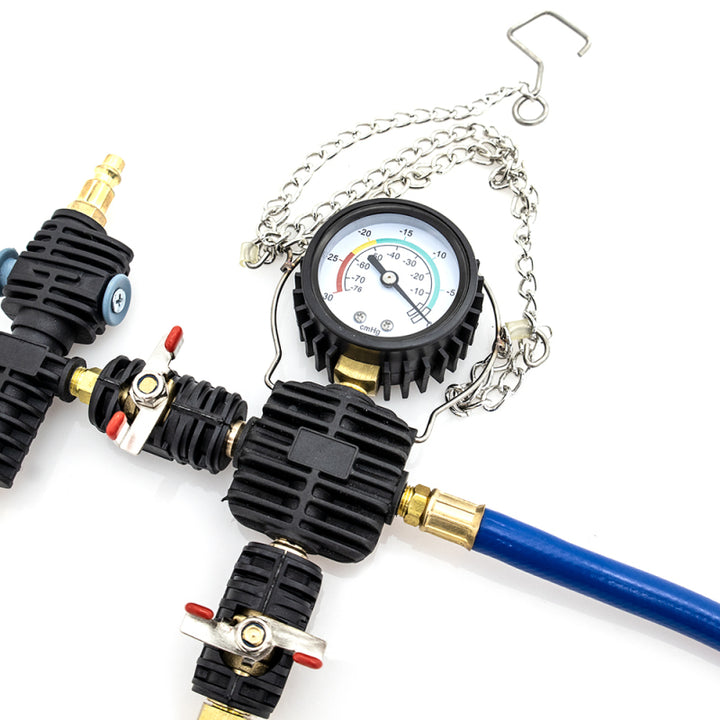 Mishimoto Cooling System Pressure Tester / Vacuum Purge Kit - 28pc - Bull Strap