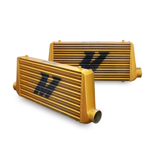 Mishimoto Eat Sleep Race Special Edition Gold M-Line Intercooler - Bull Strap