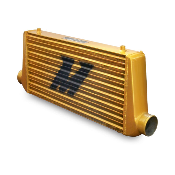 Mishimoto Eat Sleep Race Special Edition Gold M-Line Intercooler - Bull Strap