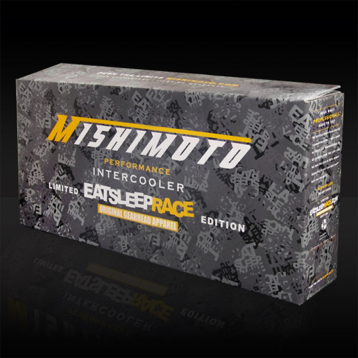 Mishimoto Eat Sleep Race Special Edition Gold M-Line Intercooler - Bull Strap