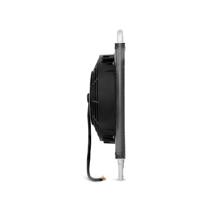 Mishimoto Heavy Duty Transmission Cooler w/ Electric Fan - Bull Strap
